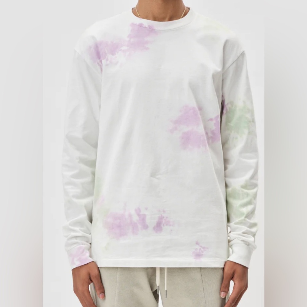 John Elliott Ink Bloom V3 Long Sleeve Tee Sz 4/L